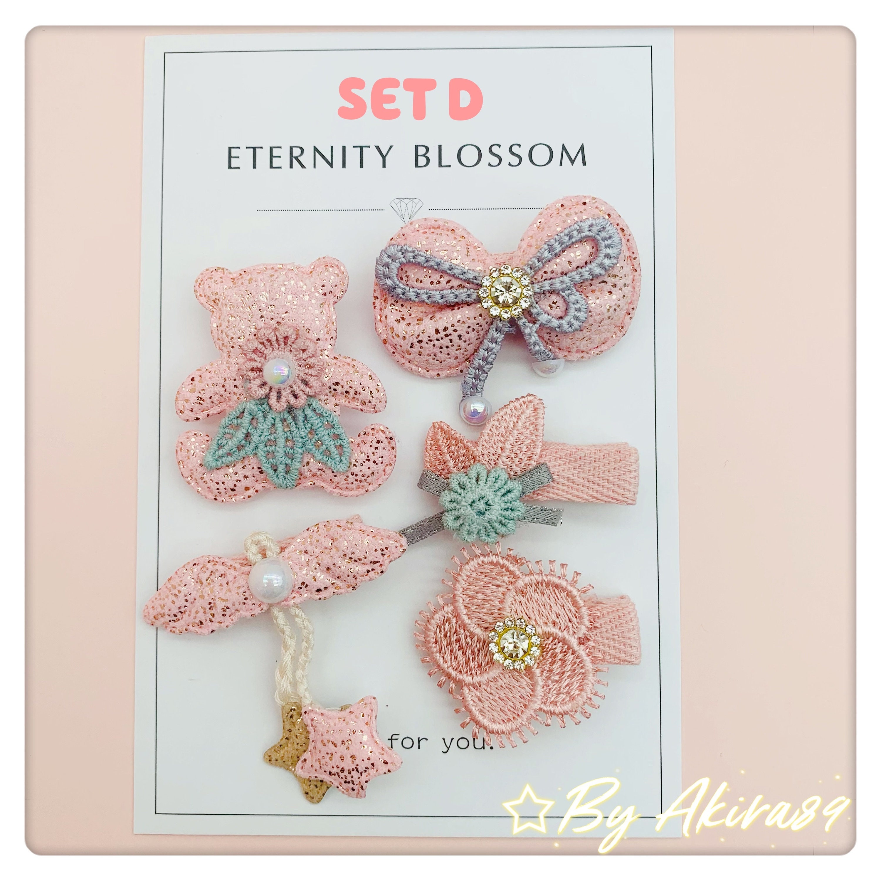 Cute Baby Hair Clips Set Handmade Baby Hair Clips Cute Etsy