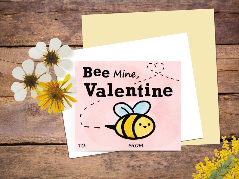 Kids Valentines, Cute Printable Watercolor Instant Download Valentine ...