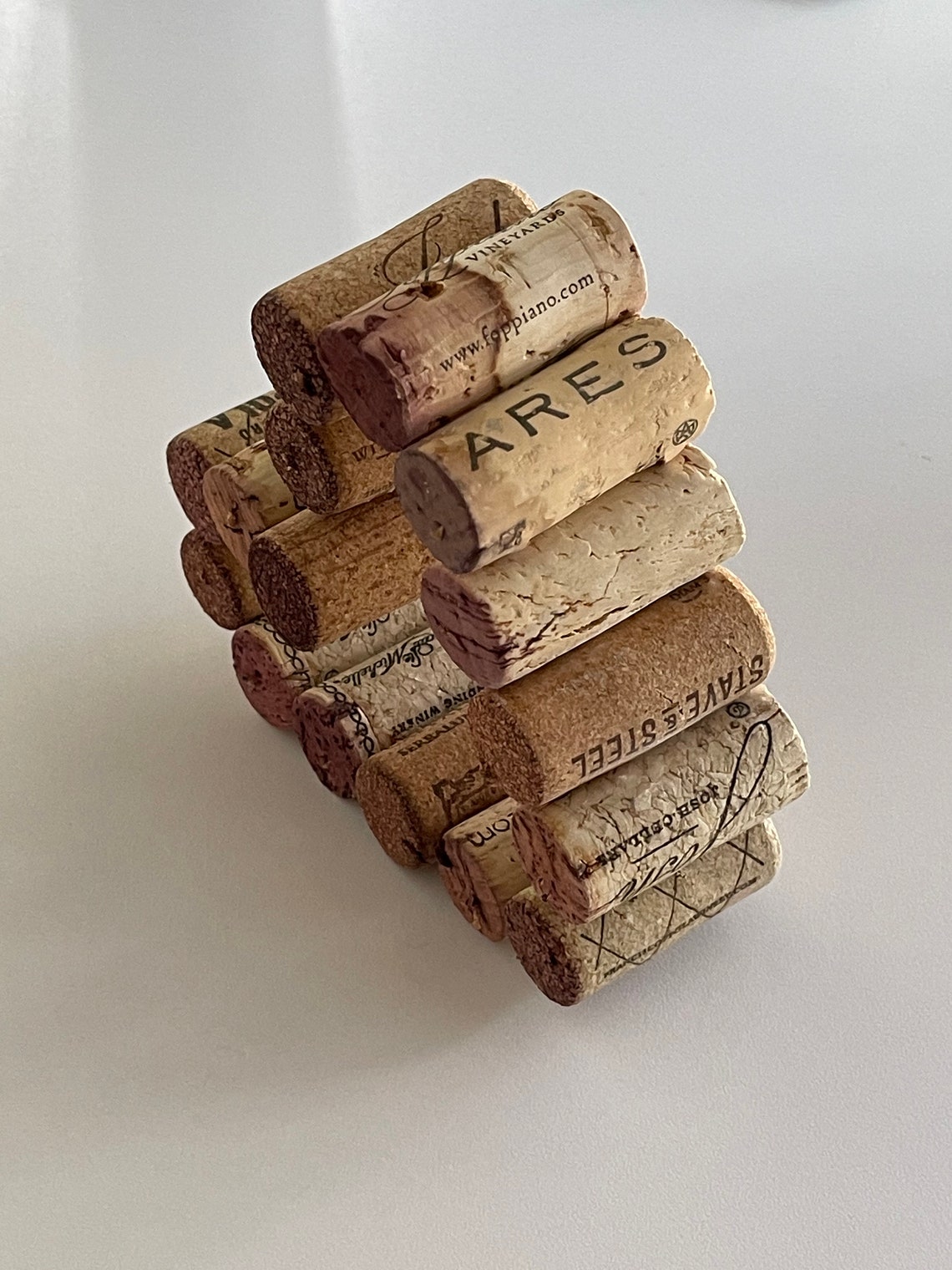 Wine Cork Heart Handmade From Real Wine Corks Wine Etsy