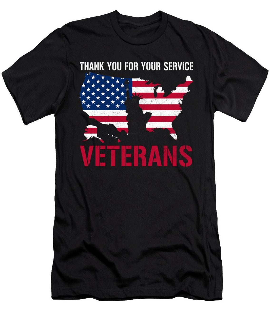Thank You for your Service Veterans T-Shirt gift for you in my | Etsy
