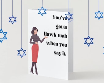 Tarjeta divertida de Hanukkah