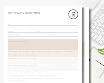 Meeting Notes Basic Client Intake Form Consultations - Etsy UK