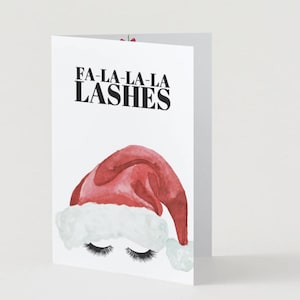Wimpern Weihnachtskarte
