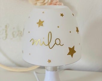 Lampe etoiles personnalisée | lampe chambre enfant | lampe chambre bébé | étoiles | décoration chambre