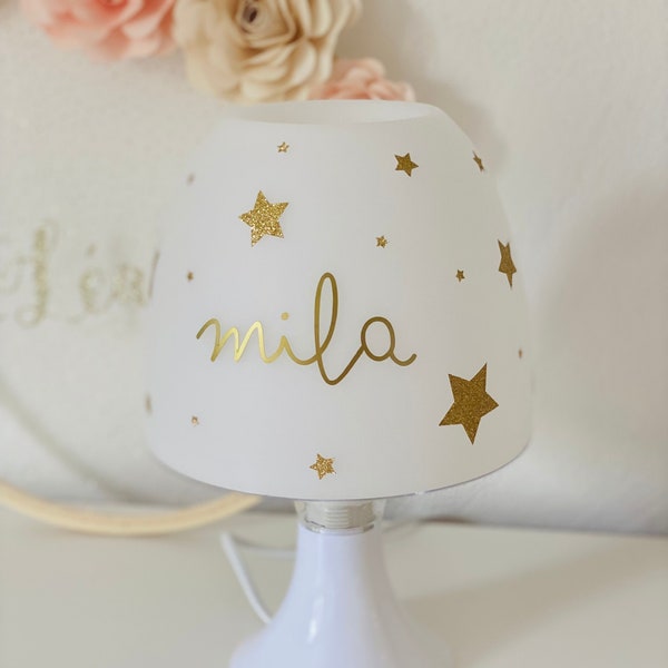 Lampe etoiles personnalisée | lampe chambre enfant | lampe chambre bébé | étoiles | décoration chambre