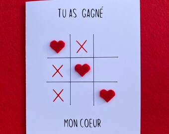 Carte Amour jeux personnalisée