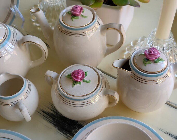 Fondeville English Breakfast Tea Set for Two. Gift Idea. Etsy