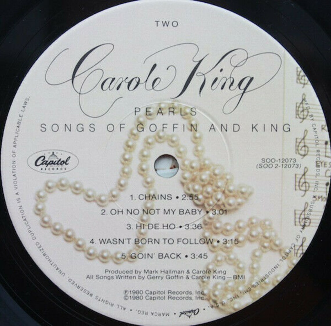 Carole King Pearls Songs Of Goffin And King Vinyl Lp Etsy