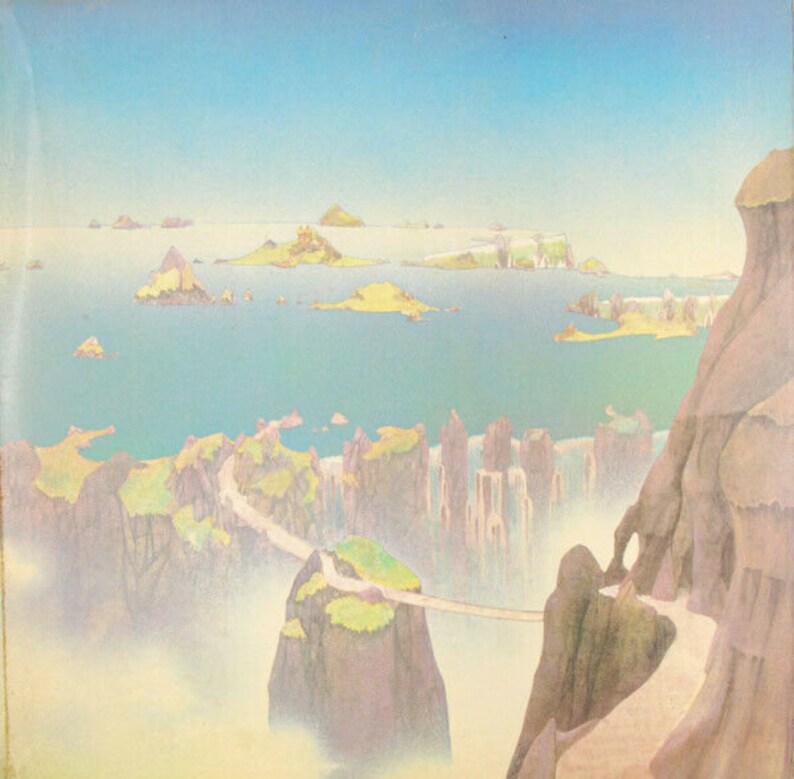 Close To The Edge Vg+ Vintage Vinyl Lp 1972 Atlantic Sd 7244 Prog Rock Yes