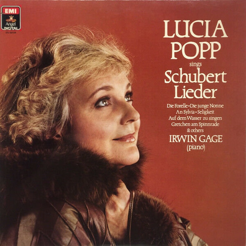 Vinyl Lp Ds-538139 Emi Lucia Popp Sings Schubert Lieder Irwin Gage Sealed!