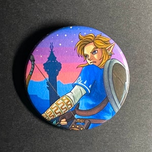 Legend of Zelda: Breath of the Wild- Botón pinback de enlace