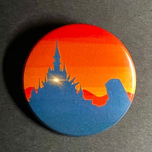 Legend of Zelda: Breath of the Wild- Hyrule Castle Sunrise Pinback Button