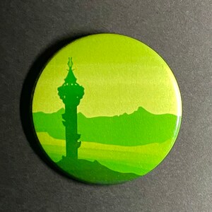 Legend of Zelda: Breath of the Wild- Korok Haze Sheikah Tower Pinback Button