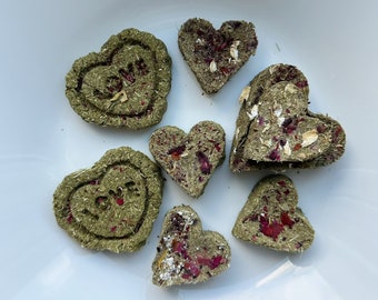 Chinchilla Hay Cookies With Rose and Oat Toppings