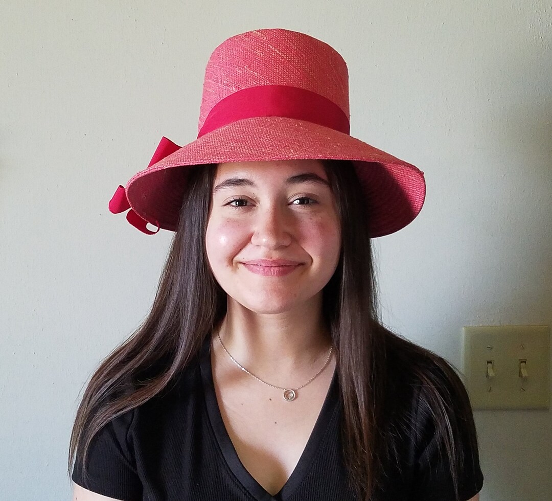 Gimbles & Schuster's Pink Ribbon Hat With Box Etsy