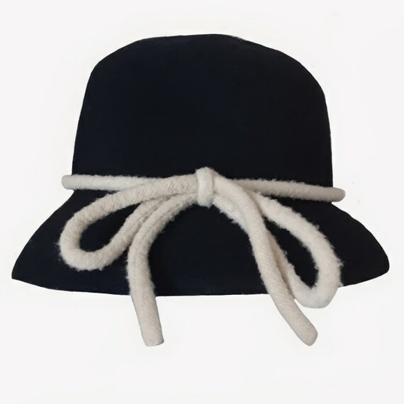 Kangol Black Bucket Hat with Removable Bow - image 4