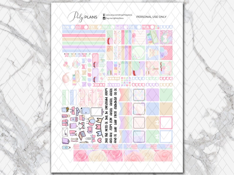 Macarons | Tea Party Hobonichi Weeks Printable Planner Stickers, Sweet ...