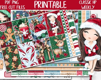 Xmas Galore | Printable Planner Stickers, Holidays Classic Happy Planner Weekly Stickers, Christmas Digital Stickers, Winter Weekly Kit