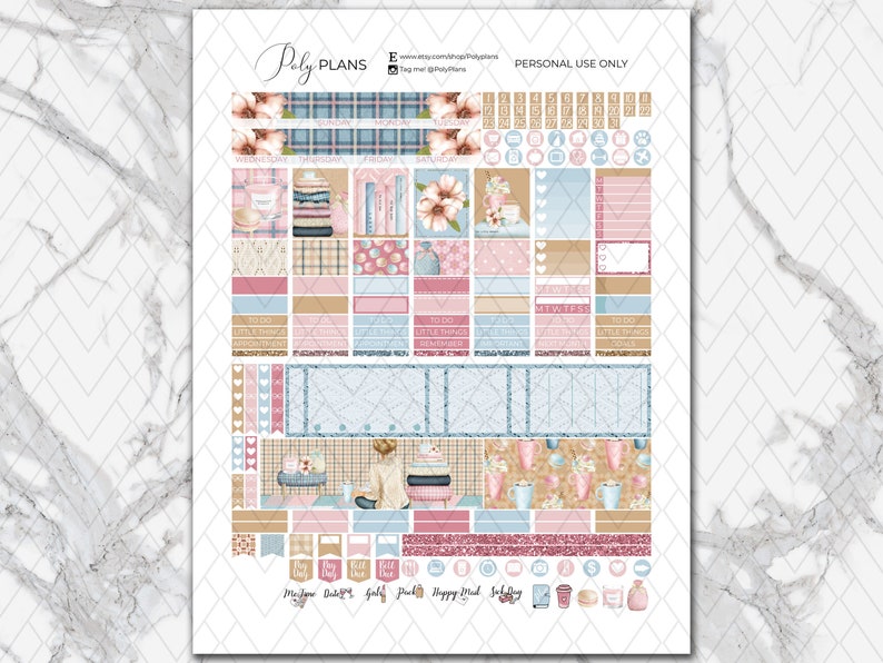 Snug | Cozy Winter MINI Happy Planner Printable Planner Stickers ...
