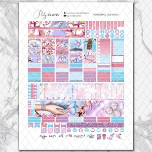 Cherry Blossom | Floral MINI Happy Planner Printable Planner Stickers ...