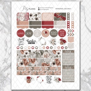 Fearless | Bible Journal Printable Sticker Kit, Bible Digital Stickers ...
