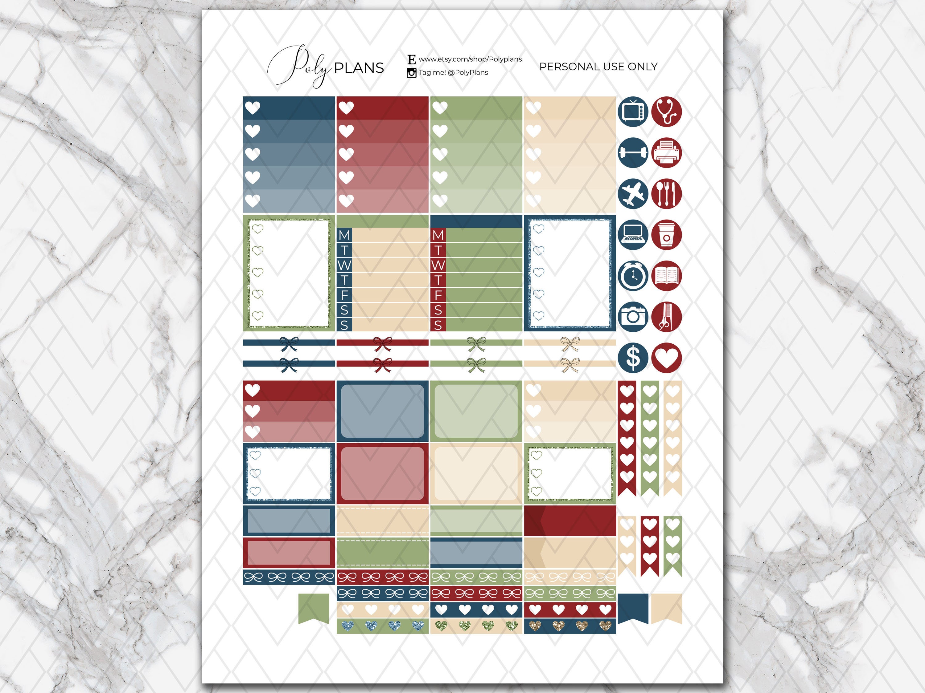 Sweet Winter | Erin Condren Printable Planner Stickers, Christmas ...