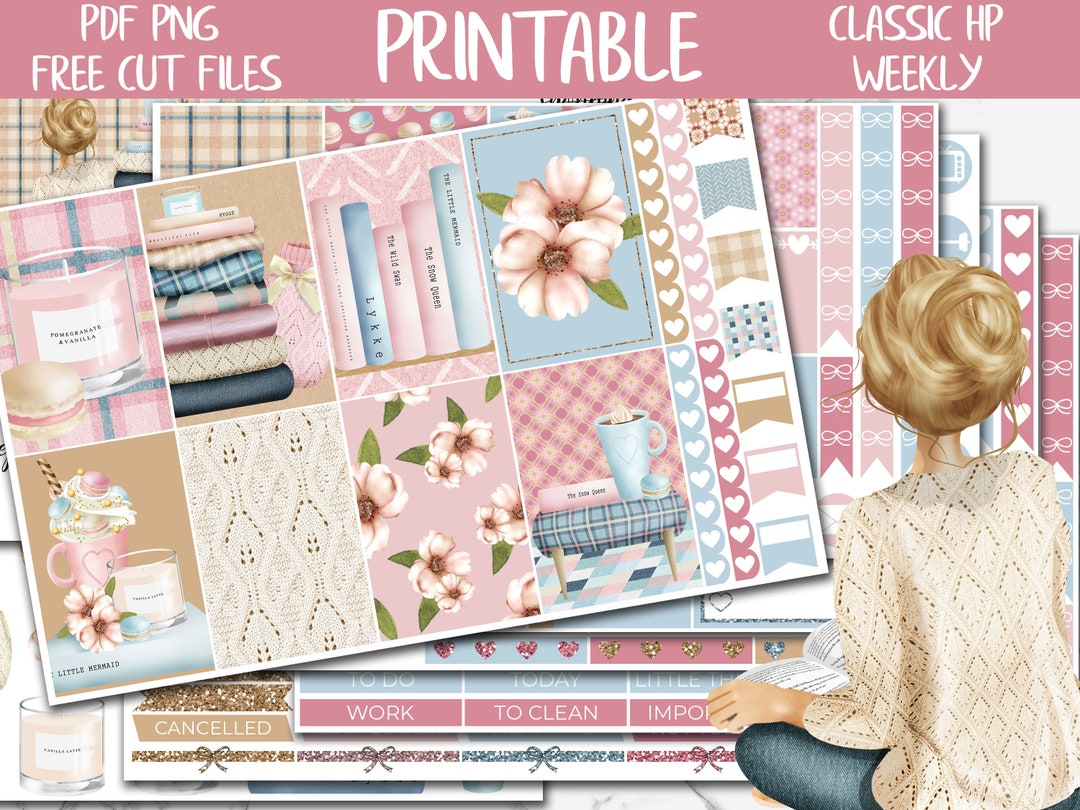 Snug | Classic Happy Planner Printable Stickers, Winter Weekly Sticker ...