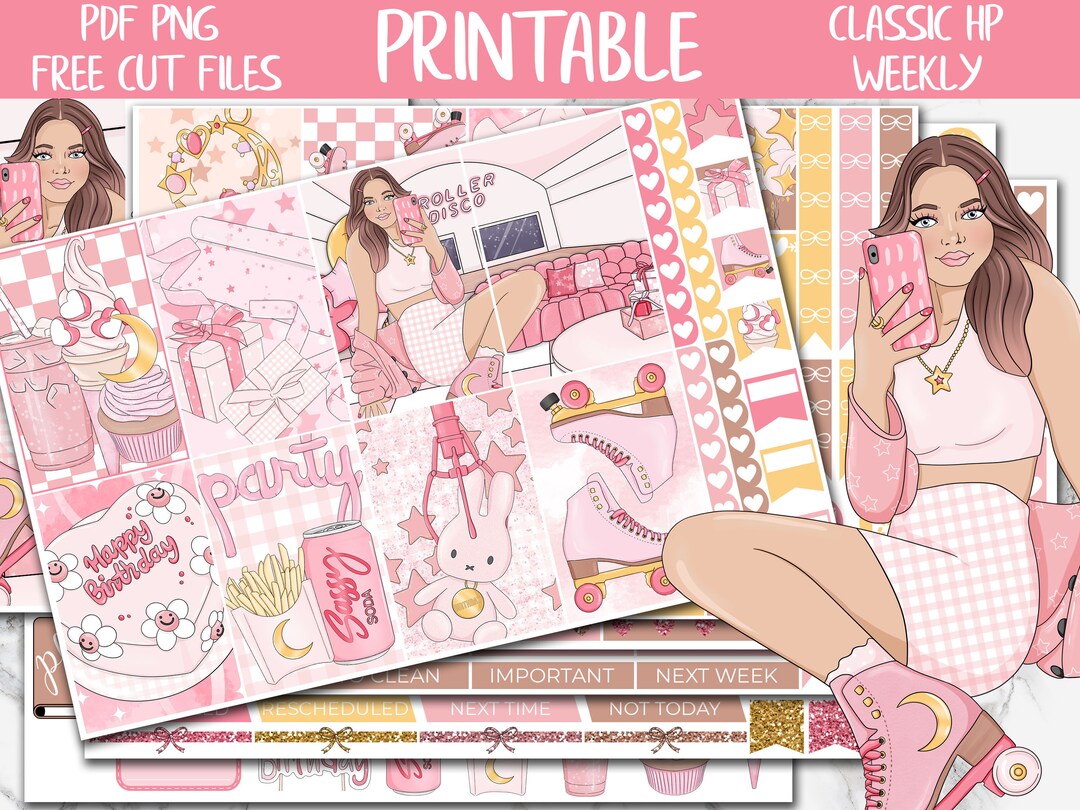 Birthday Girl | Printable Planner Stickers, Party Classic Happy Planner ...