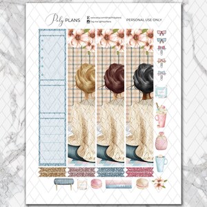 Snug | Winter Classic Happy Planner Printable Monthly Sticker Kit, Cozy ...