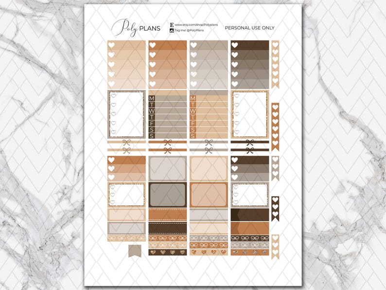 Warm Halloween | Erin Condren Printable Stickers Bundle, Weekly Planner ...