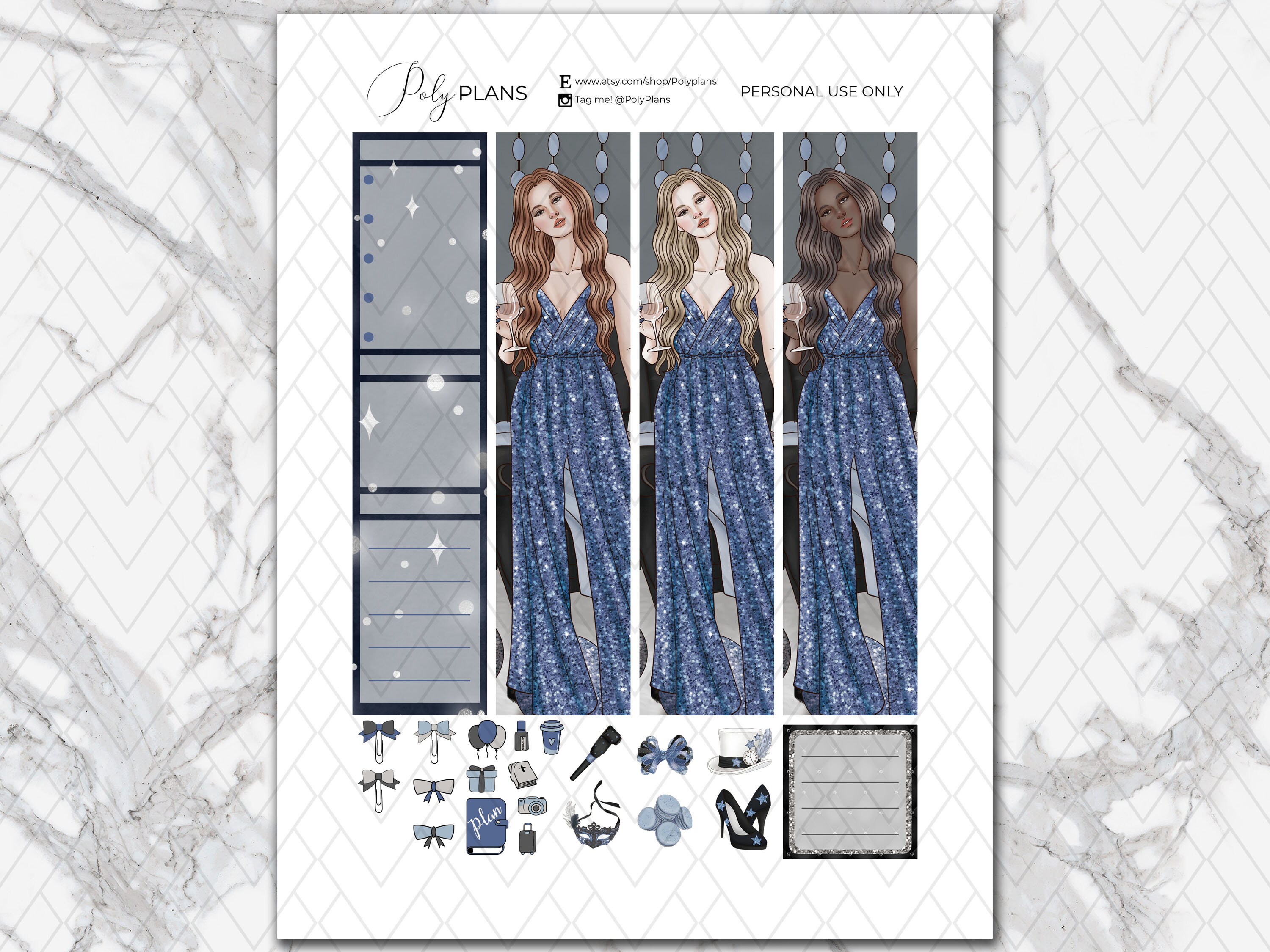 Celebration | 2026 New Year Printable Planner Stickers, Erin Condren ...