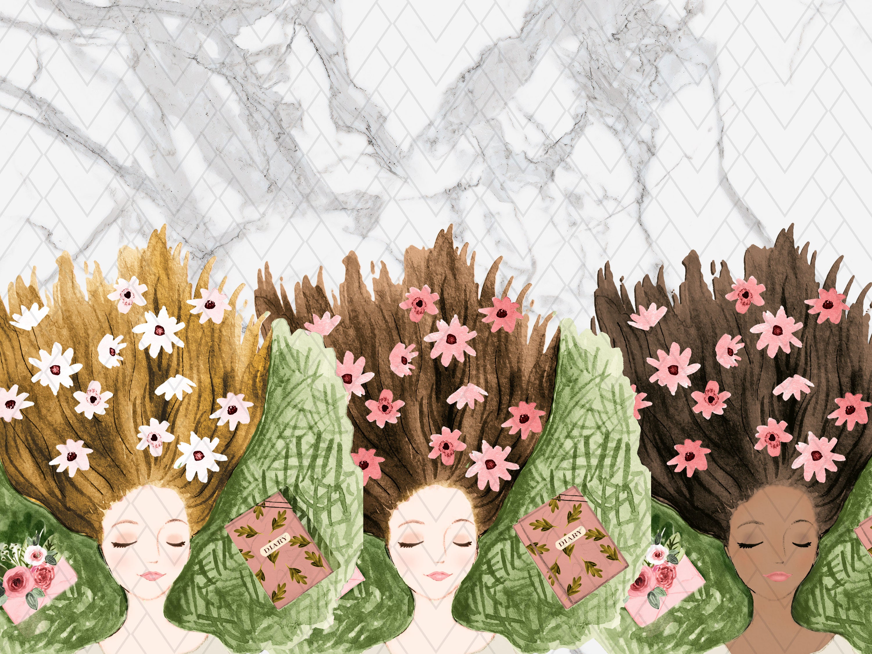 Bloom | Spring Classic Happy Planner Printable Monthly Stickers, Floral ...