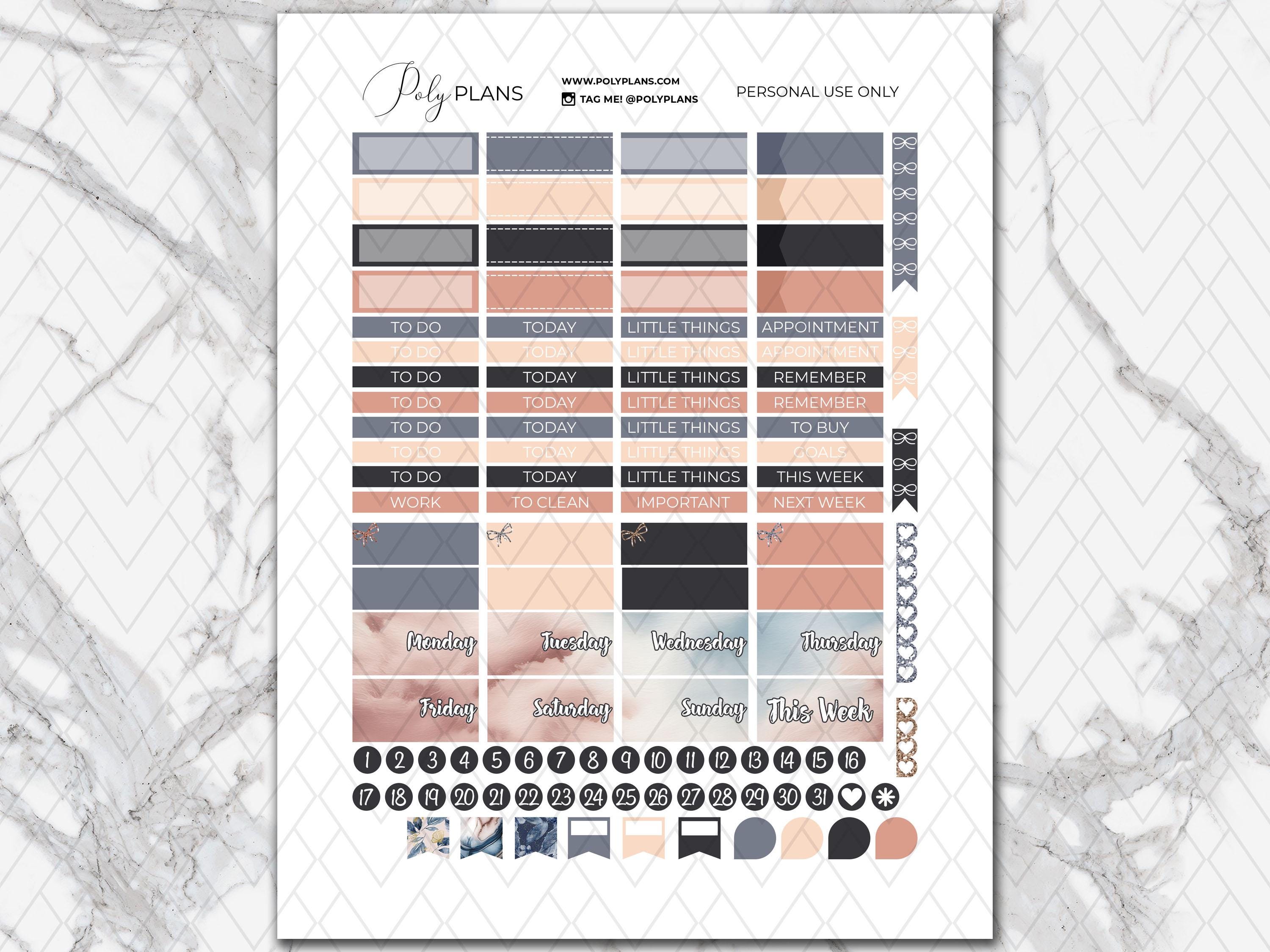 Boss Lady | Erin Condren Printable Stickers Bundle, Boss Babe Weekly ...