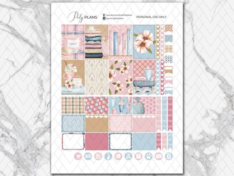 Snug | Classic Happy Planner Printable Stickers, Winter Weekly Sticker ...
