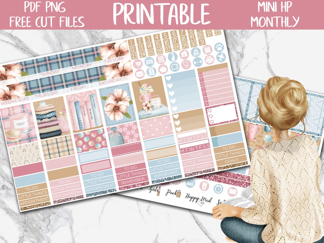 Snug | Cozy Winter MINI Happy Planner Printable Planner Stickers ...