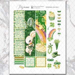 St Patricks Day | Printable Planner Stickers, Irish Erin Condren March ...