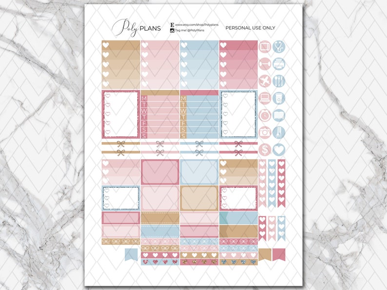 Snug Cozy Winter Erin Condren Printable Weekly Stickers | Etsy