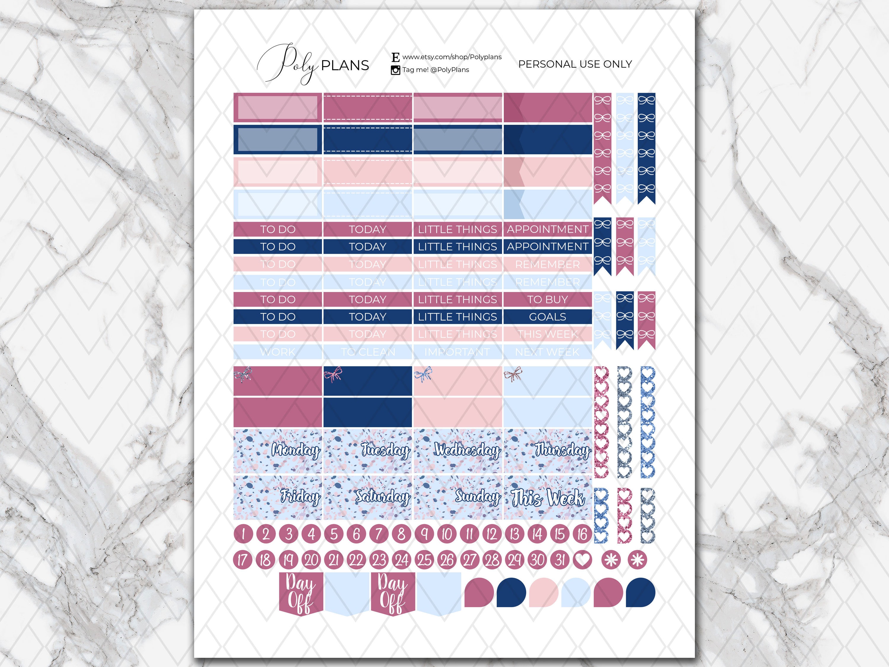 Back to School | Student Erin Condren Printable Sticker Kit, Academic ...
