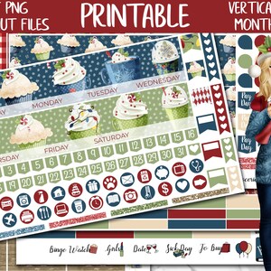 Sweet Winter | Printable Planner Stickers, Erin Condren December Monthly Planner Sticker, Christmas Digital Stickers, Holidays Monthly Kit