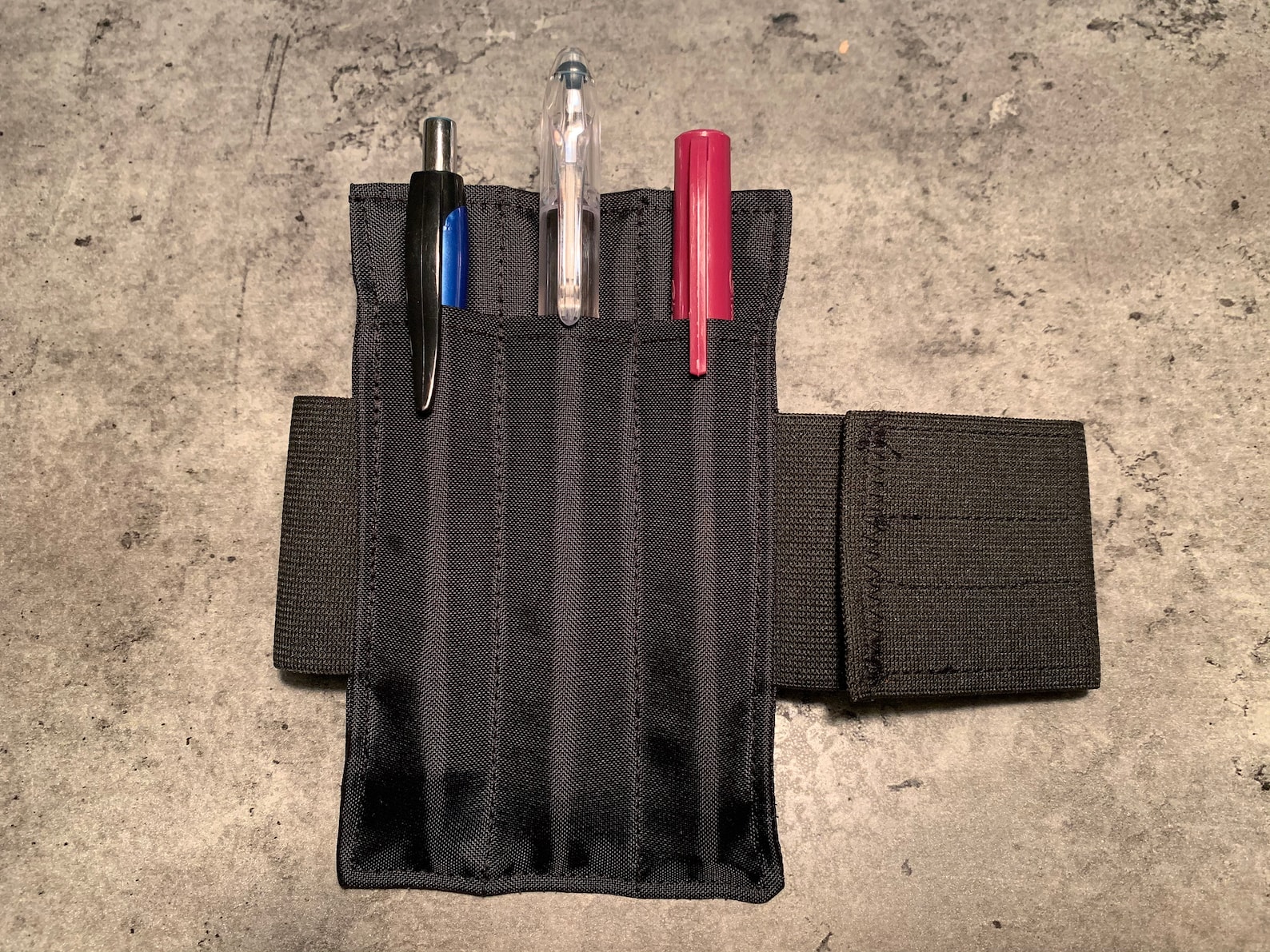 Sleek Black Arm Band Pen Holder Etsy