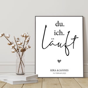 Cartel de pareja personalizado - Cartel de aniversario - Cartel de aniversario de boda - Regalo de aniversario, Día de San Valentín, Aniversario de boda