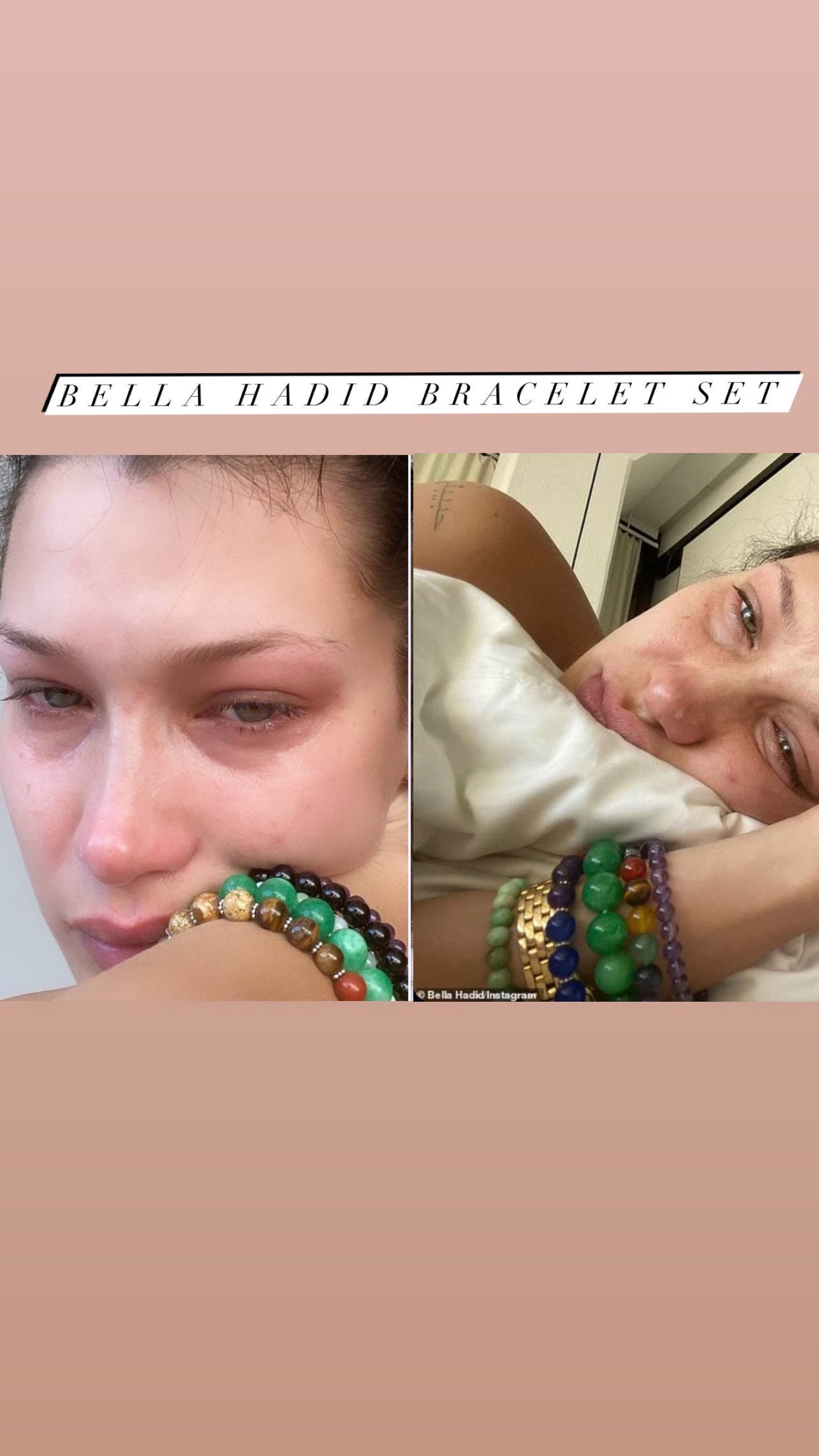 Bella Hadid Bracelet Set Etsy UK
