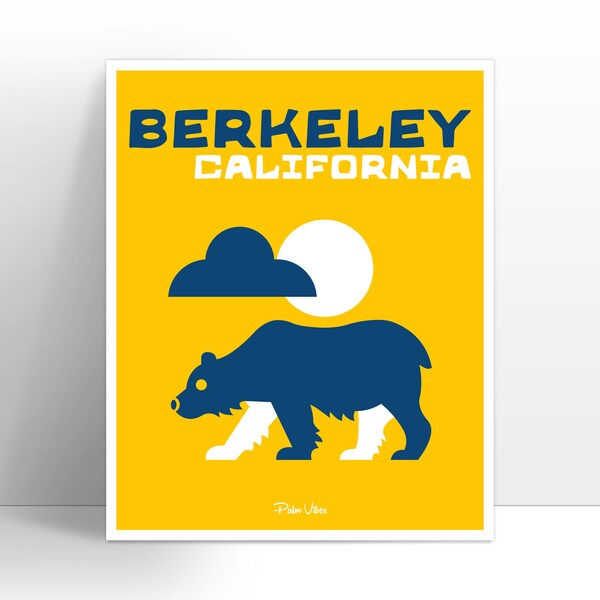 New - BERKELEY CALIFORNIA! | Hip | Trendy | Travel Art | Etsy Wall Art | Digital Downloads | Hip Stylish Walls | Berkeley Vibes | Cali Vibes