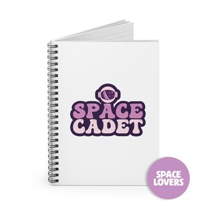 Space Cadet Spiral Notebook – Ruled Line Journal, Pocket-Sized Drawing and Sketch Notebook, Outer Space-Themed Gift for Kids, Back-to-School