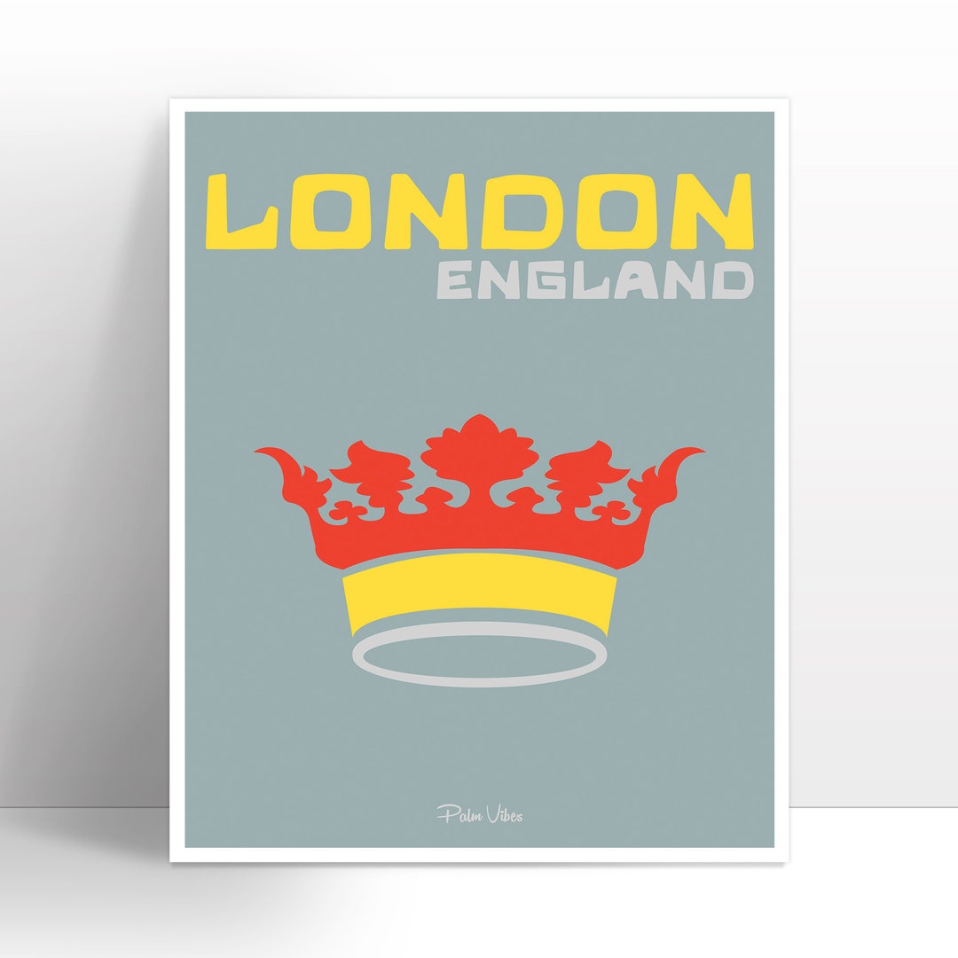 LONDON ENGLAND Wall Art Wall Decor Illustration Etsy