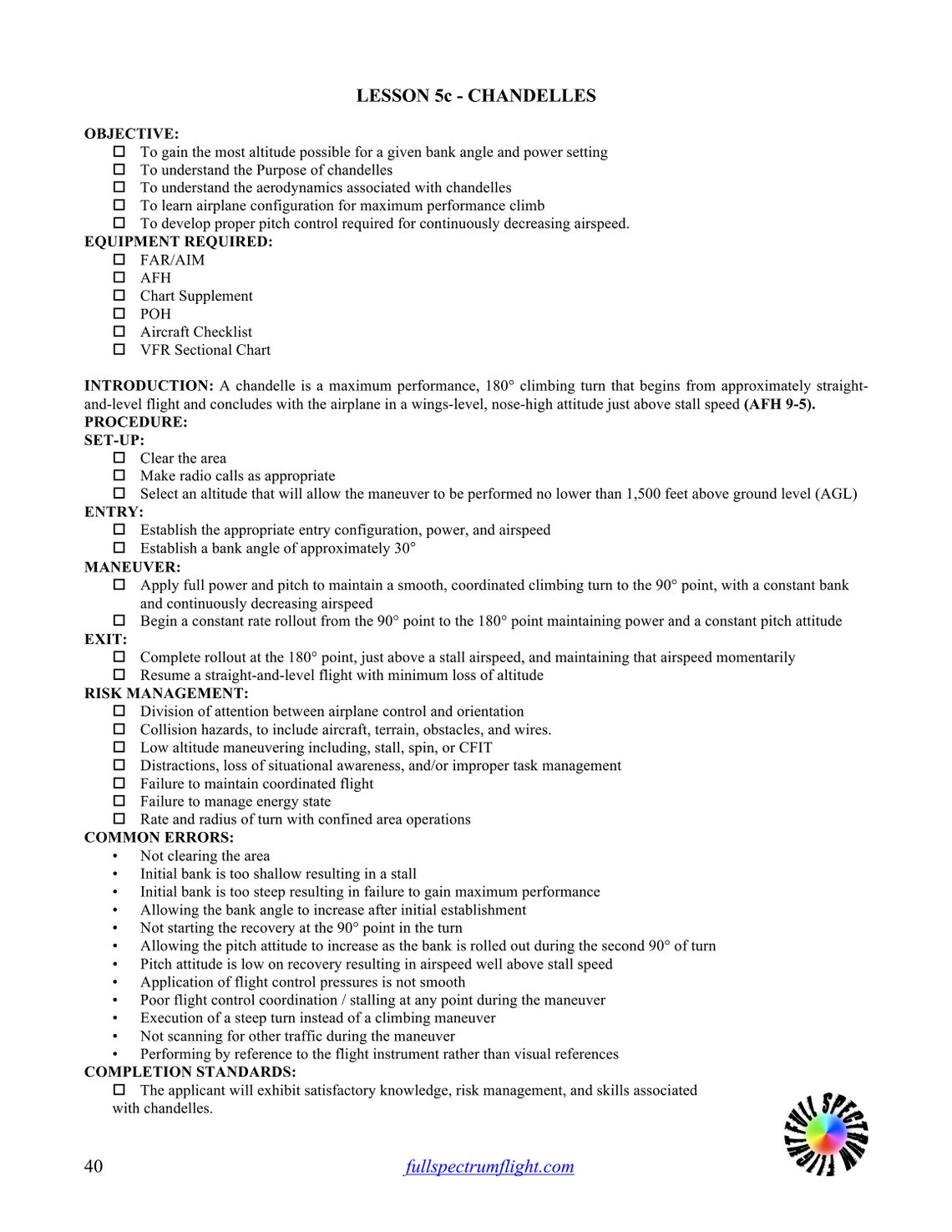 Cfi Lesson Plan Template Cfi Lesson Plan Template