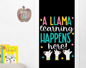 CLASSROOM POSTERS - LLAMA Decor - Classroom Door Decor - Bulletin Board Decor - Animal Poster - Classroom Decor - New Teacher Gift