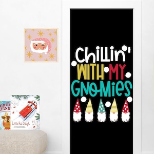 CLASSROOM DOOR DÉCOR - Gnome Door Décor - Chillin&#39; Gnomies Décor - Colorful Letters Decoration - Bulletin Board Décor