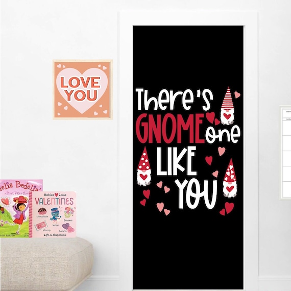 Valentine's Day Gnome Door Decor: Colorful Classroom Decoration