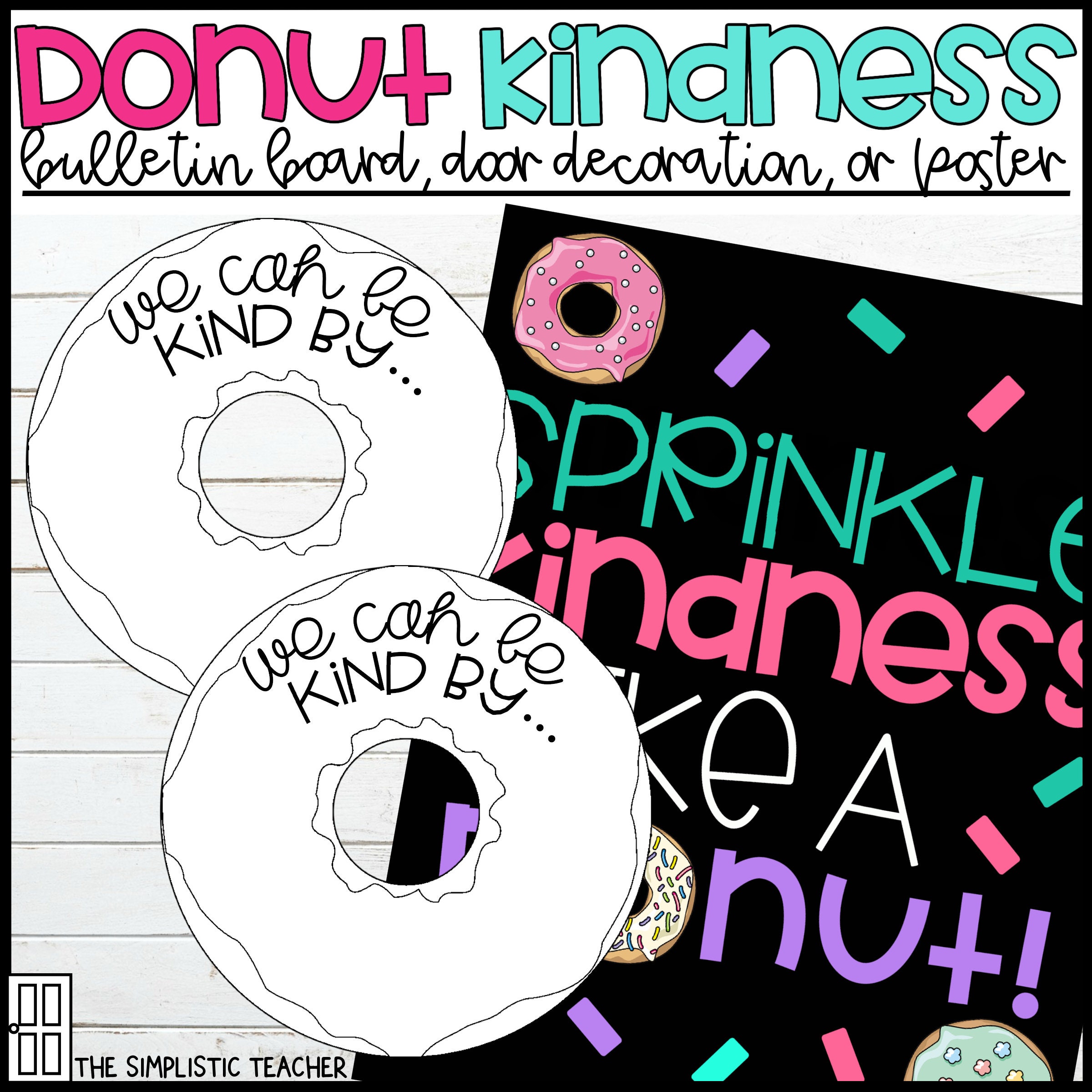 DONUT KINDNESS DECOR Sprinkle Kindnessbulletin Board Etsy